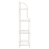 Safavieh PAT5014B Outdoor Collection Amaris Antique White Wrought Iron 4-Tier