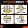 4-Terminals Max 300A Heavy Duty Solenoid Relay Nickel-Plating for Golf
