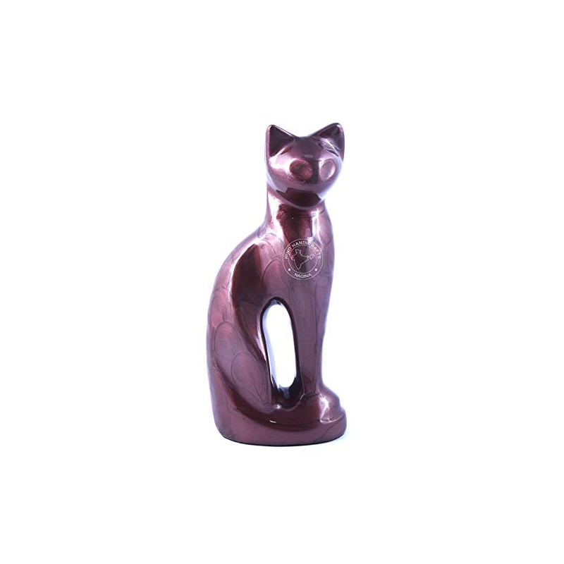 Aluminium Contemporary Cat Cremation Urns for Ashes - Peaceful Pet