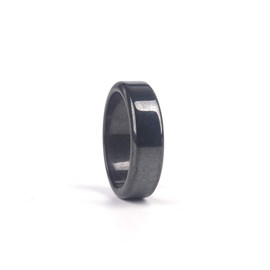 3Pcs Black Hematite Magnet Stone Ring Absorb Negative Energy Anxiety Balance Chakra Ring for Women Men Girl Boy Teens Lover Friend Friendship Unisex Jewelry Gift-C 8