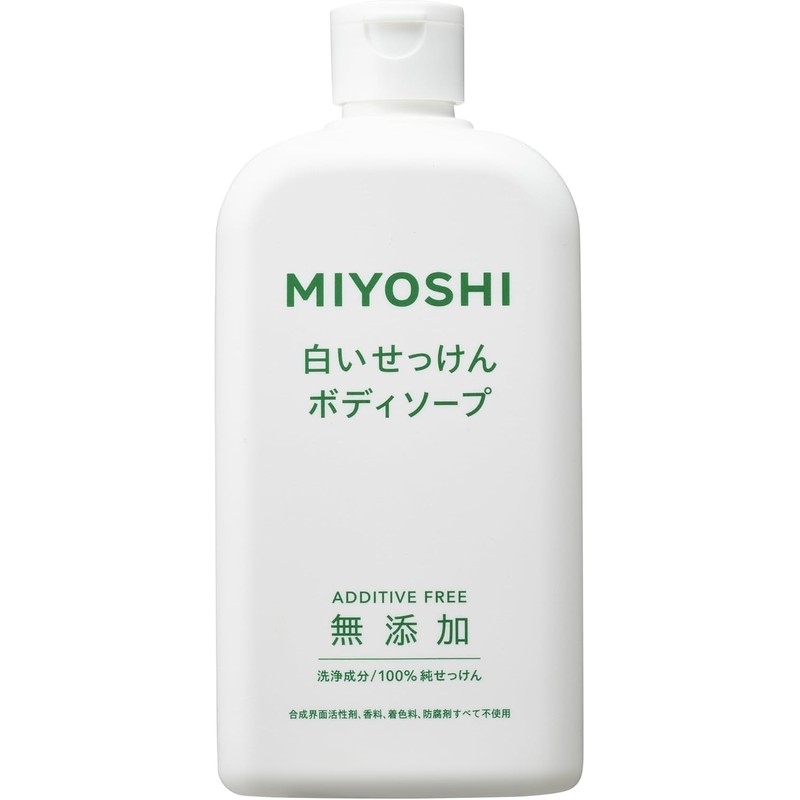 Miyoshi Additive-Free White Soap, Body Soap, 13.5 fl oz (400