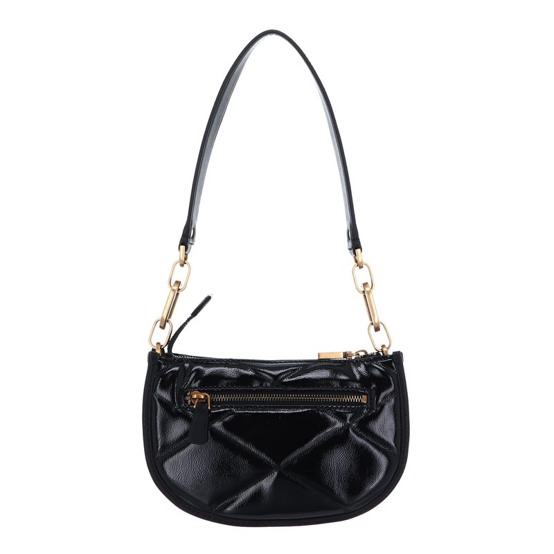 GUESS Cilian Top Zip Saddle Bag Black, black