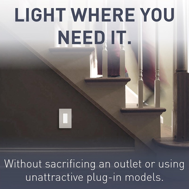 Legrand radiant NTLFULLWCC6 Full Adjustable LED Night Light Outlet, For
