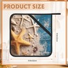 2 Pack Seashell Starfish Pot Holders for Kitchen Heat Resistant,