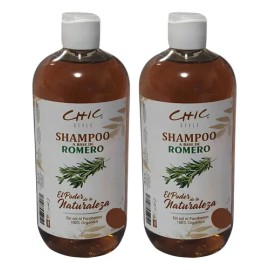 2 Shampoo De Romero 100 Orgánico Sin Parabenos Ni Sal 500ml                                                                                           