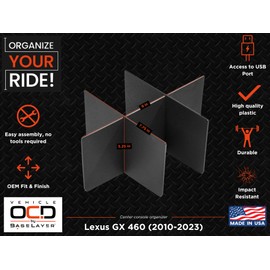 Vehicle OCD - Center Console Organizer for Lexus GX 460 (2010-2023) - Made in USA - SLX174