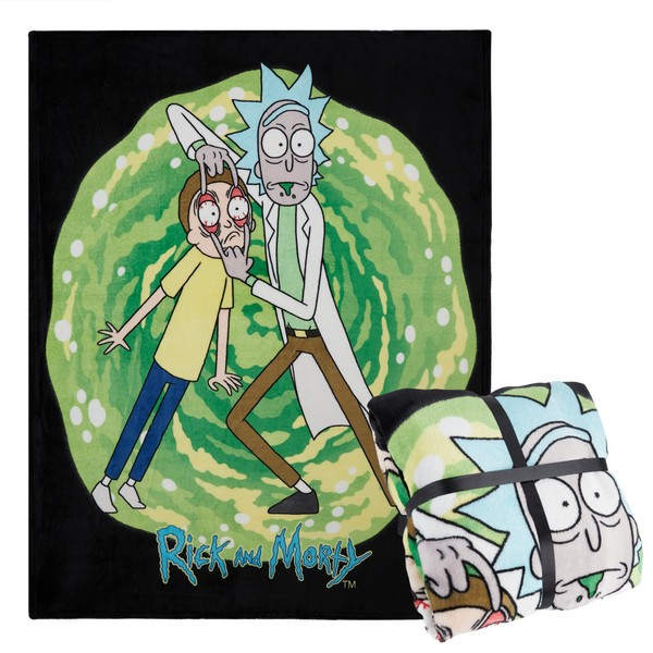 Rick and Morty Fleece Blanket Super Soft Blanket Throw Bed
