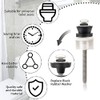 Universal Toilet Seat Hinge Bolts Kit, Heavy Duty Toilet Bolts,