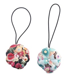 2Pcs Pumpkin Needle Pin Cushion Holder,Wrist Pincushion with Elastic Strap Pumpkin Needle for Sewing Cushion Pincushions for Needlework or DIY Crafts