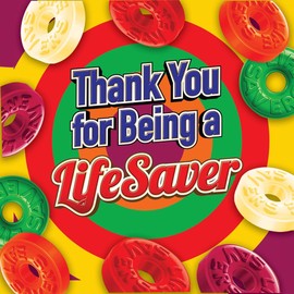 Thank You for Being A Lifesaver Staff Appreciation Treat Pack Gifts (12 kits)