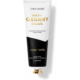Chez Gagné Crema De Manos Vegana Intensamente Hidratante(96 Ml)Con Aceite De Jojoba Y Manteca De Cacao. No Grasa, De Rápida Absorción, Hecha En Ee. Uu. - Anti-Manos De Abuela(96 Ml, Naranja Y Vainilla