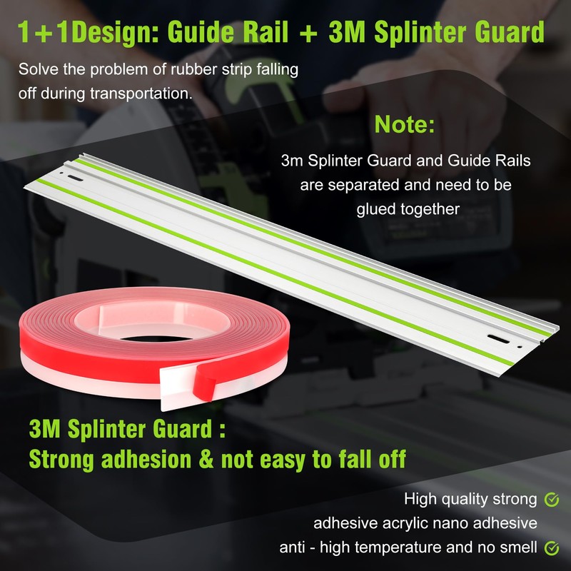 55in Track Saw Guide Rail for festool Track Saw, 55"