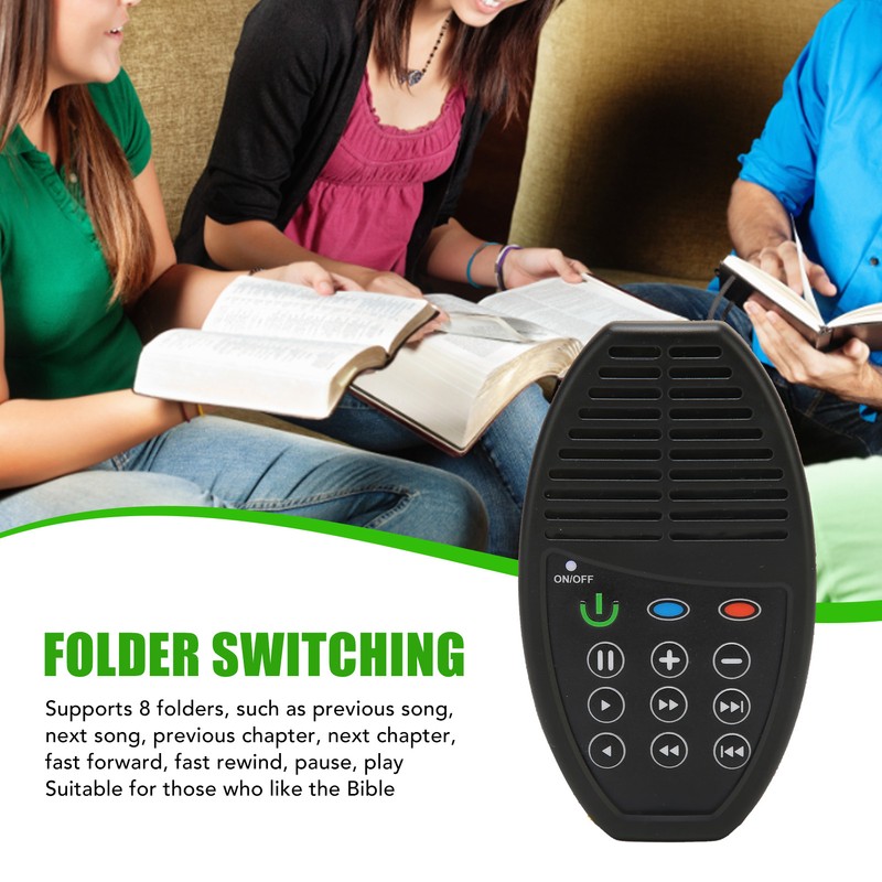 Electronic Bible Reader Solar Charging Lightweight Portable Bible Player with
