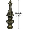 Jandorf 60111 Finial Victorian, 3-1/2" Long 1/8 IP Thread Tiffany