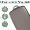 Goodful All-in-One Double Burner Griddle, Ceramic Nonstick, Durable Cast Aluminum,