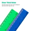 15cm Ruler Pack, Windspeed 20Pcs Colorful Rulers Straight Rulers with