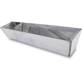MARSHALLTOWN Heli-Arc Mud Pans, 18 Inch, Heavy Gauge Stainless Steel, Heli-Arc Welded Corners, Sheared Sides to Clean Knives, Hold Joint Compound, Drywall and Plaster, 6397
