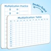 Multiplication Chart Whiteboard - Double-Sided Times Table, 9" x 12"