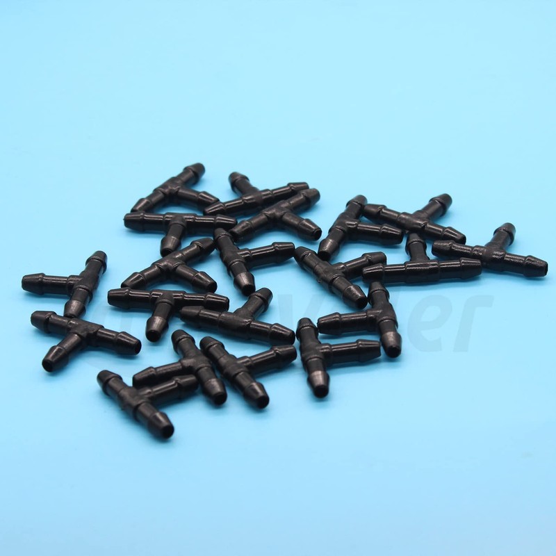 Amavoler Universal Windshield Wiper Hose Connector T Connector (20 pcs)