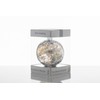 Sienna Glass 10cm Friendship Ball 25th Wedding Anniversary Silver