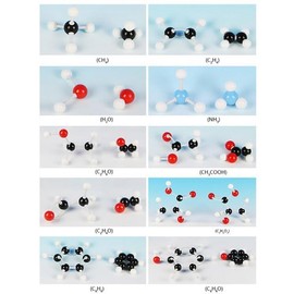 Kopinma 240 Pcs Molecular Model Kit Organic Chemistry Molecular Electron Orbital Model Chemistry Aid Tool for Chemistry Lesson