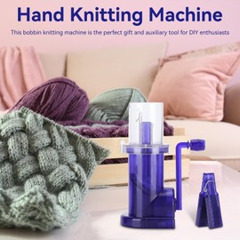 Easy Weaver Knitter Hand Knitting Machine Mini Sewing Knitting Machine Weaver Knitting Tool for DIY Knitting Cord