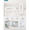 LEDIARY 20 Inch Low Profile Ceiling Fans with Lights and