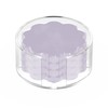 GRAHAM DESIGN Scalloped Acrylic Drink Coaster Set 4‑Pack with Holder