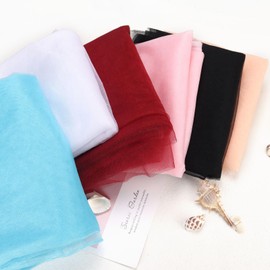 HAVII 63" x 10 Yards Black Tulle Fabric Ribbon Tulle Roll Bolt for Tutu Skirt Sewing Mesh Fabric Wedding Arch Drapes Birthday Party Decor Flower Wrapping Fabric