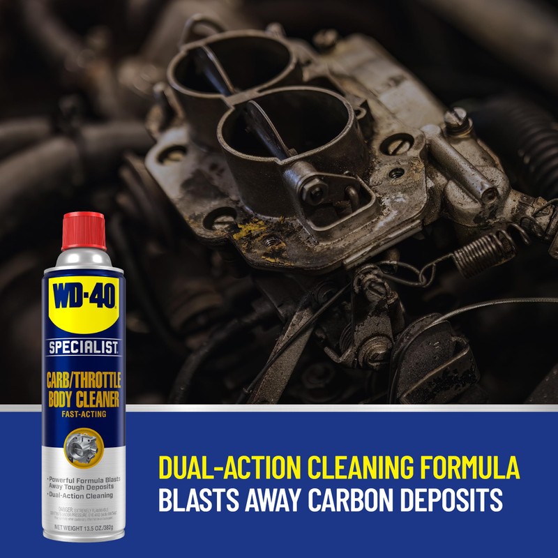 WD-40 Specialist Carb/Throttle Body & Parts Cleaner, 13.5 OZ [6-Pack]