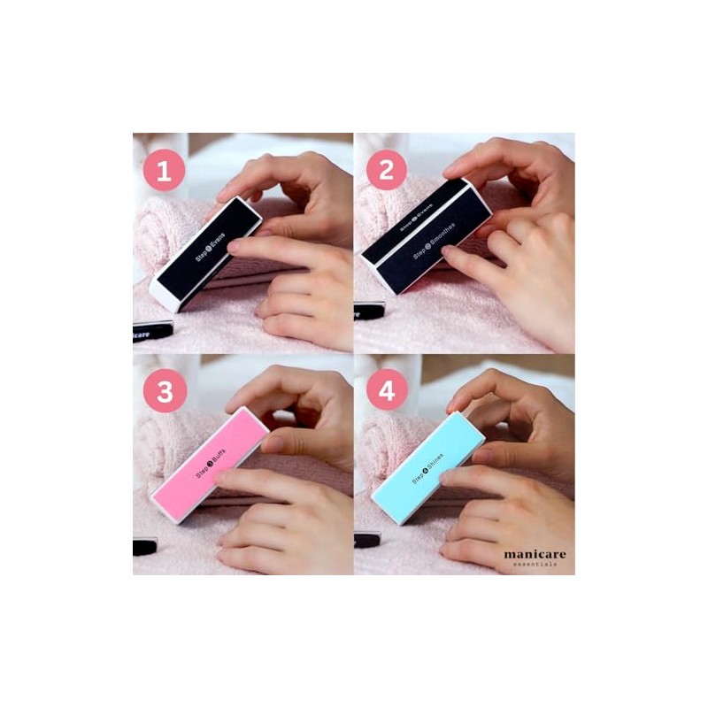Manicare Manicare Nail Buffing Block, 4 Sided Nail File And