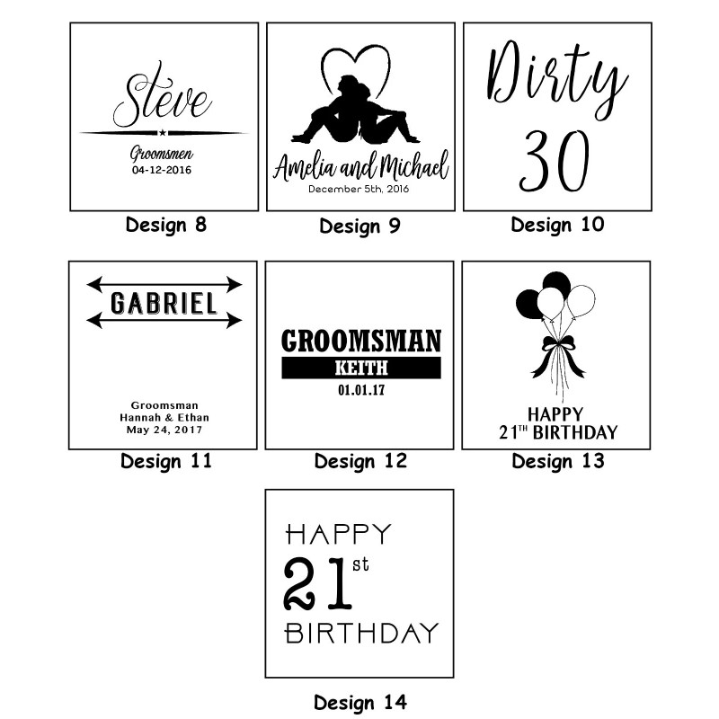 Monogram Leather flask,Personal