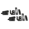 QCAA Solid Brass Casement Fastener Window Lock, Small, Matte Black,