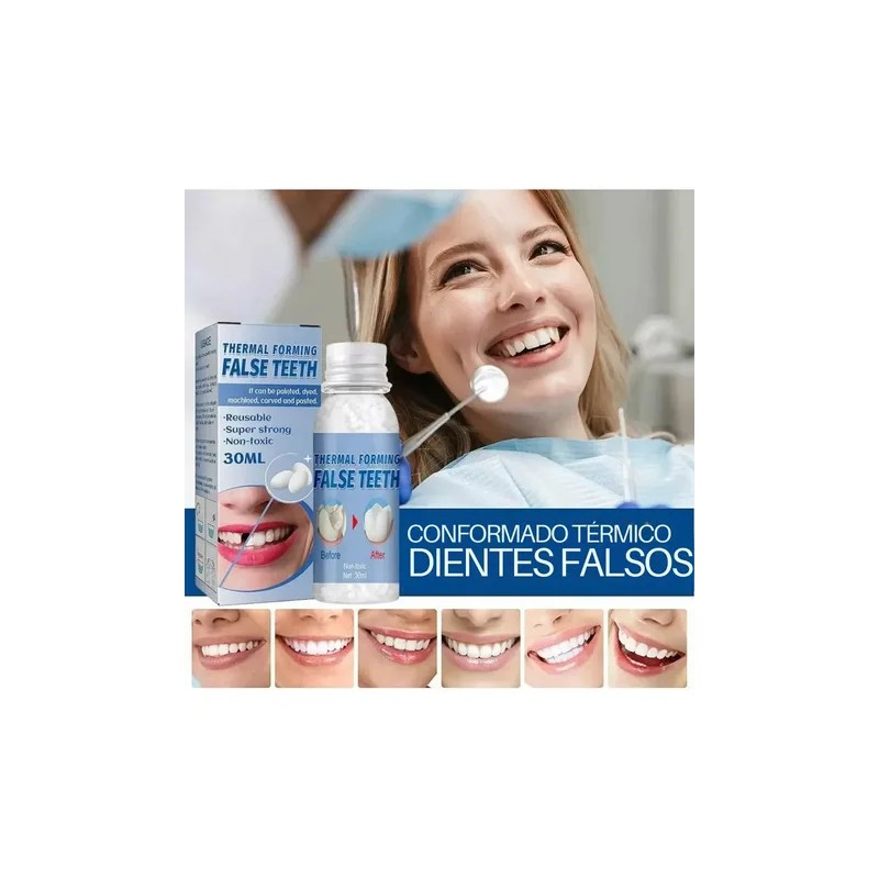 Perlas para Reparación Temporal de Dientes con Resina Moldeable de