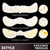 Gootaimi 9Pcs Glitter Freckles, Glitter Freckles Face Tattoo Face Gems,