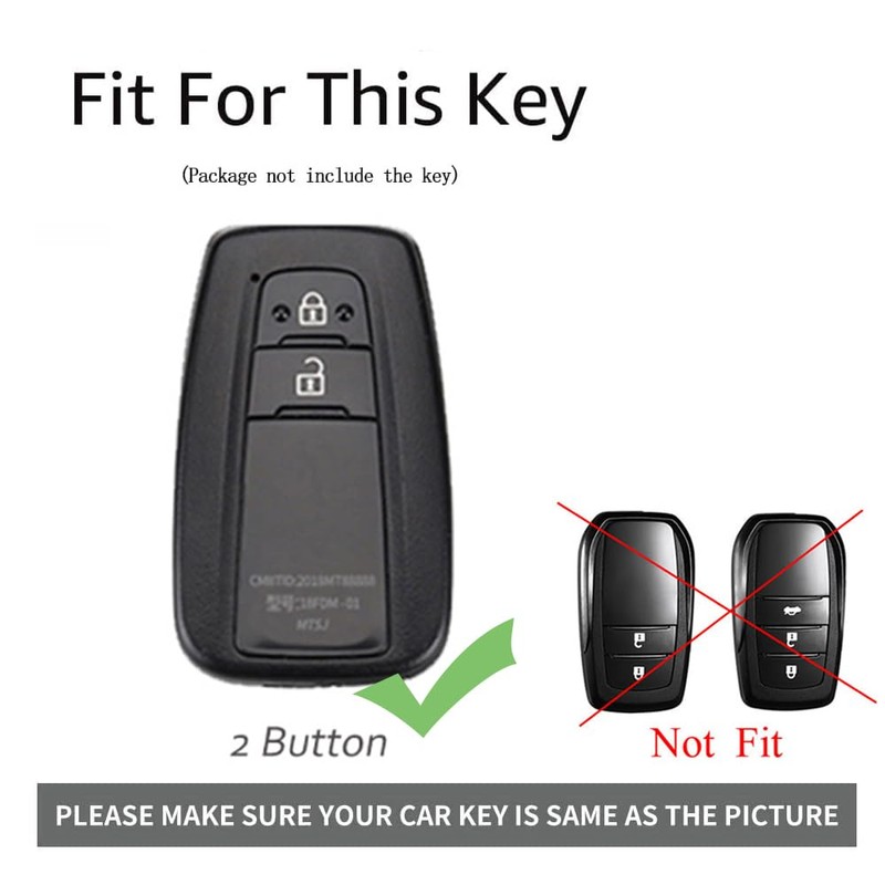 ontto 2 button Key Fob Cover Fit for Toyota 86