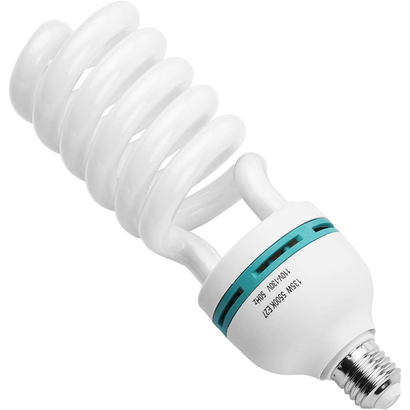 Andoer Spiral Fluorescent Light Bulb 135W 5500K CRI90 Daylight Bulb