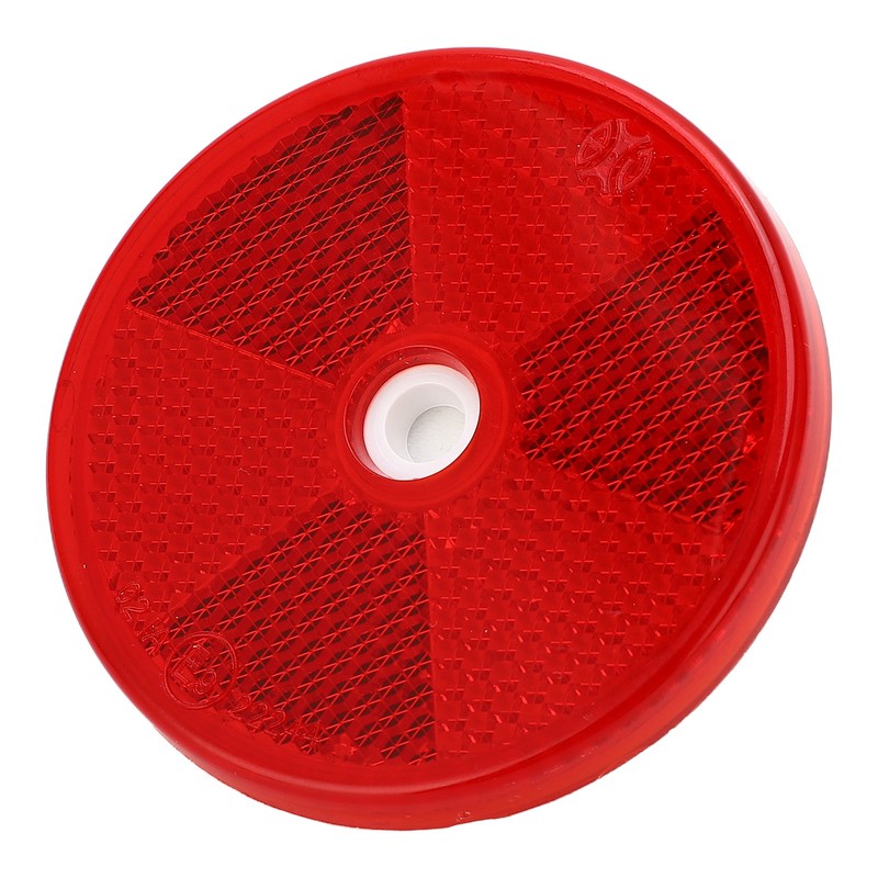 12PCs Round Reflector Red Reflective Sticker Waterproof Signal Warning for