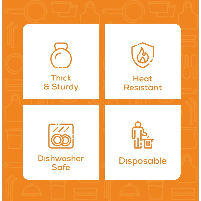 GUSTO [30 Count 9x13 Inch Aluminum Pans, Half Size Deep