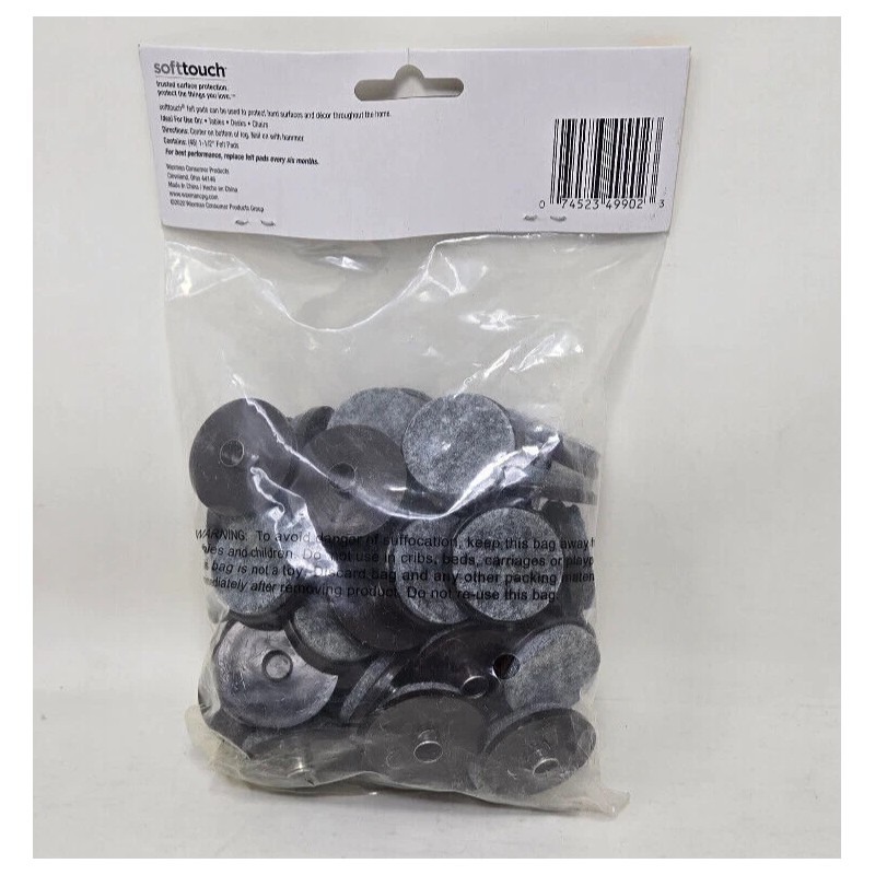 Soft Touch NEW SoftTouch 1 1/2" Round Nail-On Felt Furniture