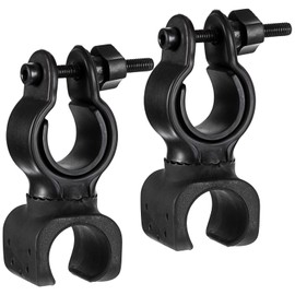 12PCS Universal Walking Stick Holders, Walking Stick Holders for Mobility Scooter Accessories, Wheelchair Cane Holder, Walking Cane Accessories (Black)