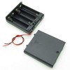 Newzoll Enclosed Box Case for AA 4 Cell Battery Storage