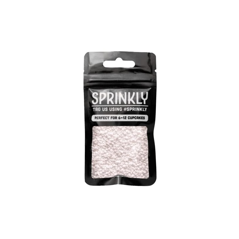 SPRINKLY - Matt Sugar Confetti - White - 25g