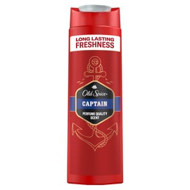 Old Spice Captain 3-in-1 Shower Gel for Hair, Face and Body 250 ml, Long Lasting Freshness, Fragrance Quality, Deep Cleansing