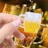 5Pcs Mini Beer Cups, Realistic Resin Dollhouse Barware for DIY