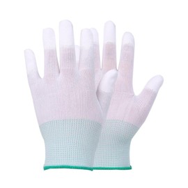 G-MODELL Work Gloves, Work Gloves, Non-slip, Fingertips, Set of 10 (M (Green))