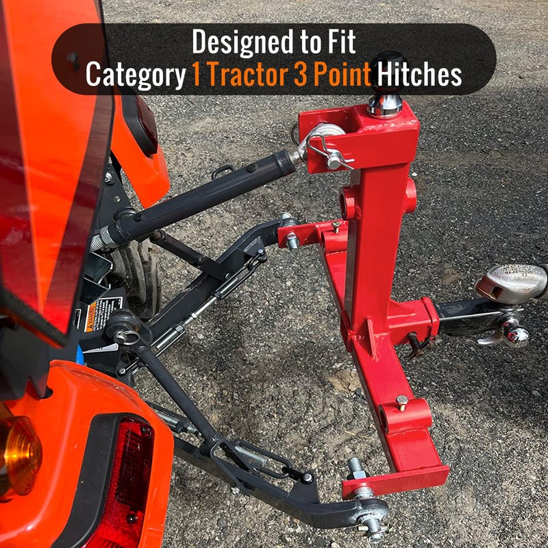 Sulythw 3 Point Hitch Attachment, 3pt Quick Trailer Hitch 2"