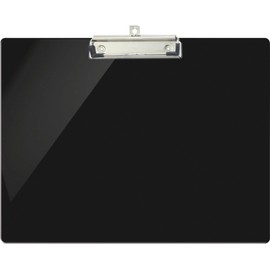 Officemate 83050 Recycled Landscape Plastic Clipboard, black                                                                                          