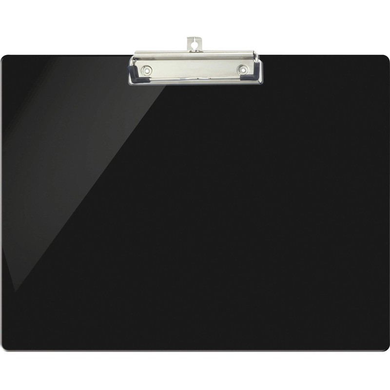 Officemate 83050 Recycled Landscape Plastic Clipboard, black