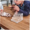 Totority Clear Acrylic Small Pet Ladder Multifunctional Climbing for Hamster